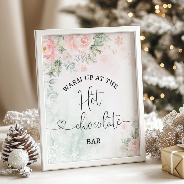 Blush Christmas Warm up at the hot chocolate bar Poster (Creator Uploaded)