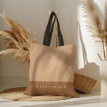 Blush Colour Block Personalised Tote Bag<br><div class="desc">Custom colour block tote bag. Personalise with titles on the front (for example: Bridesmaid, Maid of Honour, Wedding Party, 40th Birthday Bash, To the Market, Wedding Welcome bag with your names and date on the back) and name(s) on the back. Or delete the text field(s) to make have a beautiful...</div>