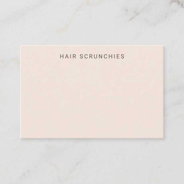 Blush-coloured Display Card (Front)