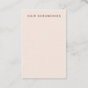 Blush-coloured Hair Clip Display Card
