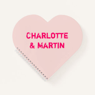 Blush Conversation Heart Notebook