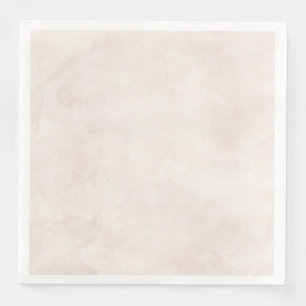 Blush Cream Watercolor Texture Wedding Napkin