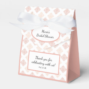 Blush Damask Pretty Custom Favour Box