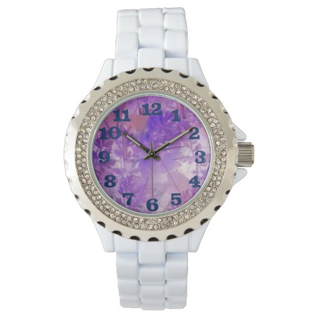 BLUSH  DARK BLUE TEXT WATCH (Front)