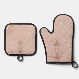 Blush Deco Dream Oven Mitt & Pot Holder Set