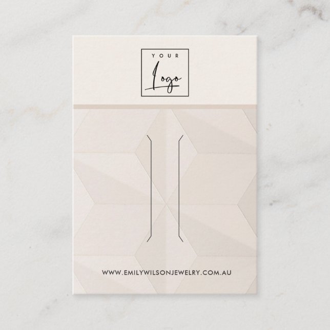BLUSH DIAMOND TEXTURE HAIR CLIP DISPLAY CARD (Front)