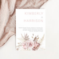 Blush Dreams: Modern Boho Blush Rose Wedding