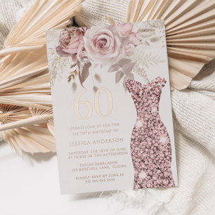 Blush Dress Fabulous 60th Birthday Party Rose Gold