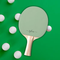 Blush Dusty Green Modern Girly Monogram Name