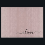 Blush Dusty Pink Modern Script Girly Monogram Name Cutting Board<br><div class="desc">Blush Dusty Pink Simple Script Monogram Name Cutting Board. This makes the perfect graduation,  birthday,  wedding,  bridal shower,  anniversary,  baby shower or bachelorette party gift for someone that loves glam luxury and chic styles.</div>