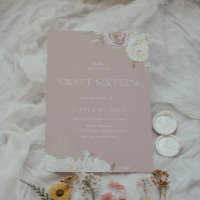 Blush & Dusty Pink Sweet Sixteen 16th Birthday