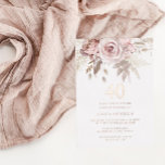 Blush & Dusty Rose 40th Birthday Party Rose Gold<br><div class="desc">Blush & Dusty Rose 40th Birthday Party Rose Gold Foil Invitation

See other invitations in our Niche and Nest Store</div>