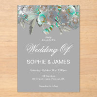Blush Dusty Rose Boho Acrylic Wedding