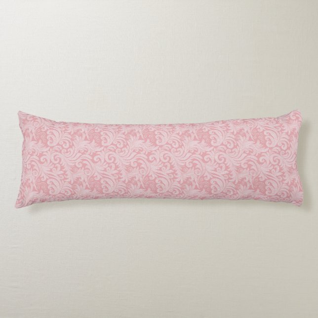 Blush Elegance Lace Body Pillow (Front)