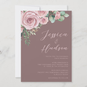 Blush Elegance Modern Trending Wedding Invitation