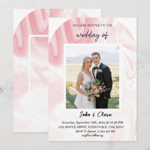 Blush Elegance Wedding Invitation