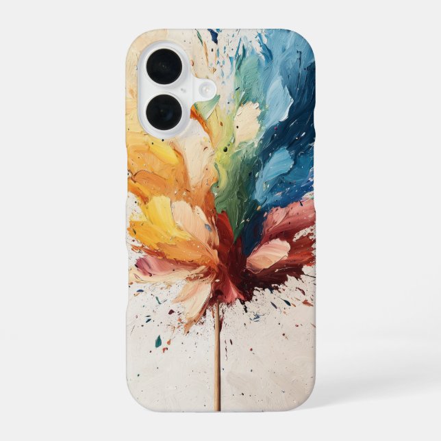 Blush Firefly iPhone 16 Case (Back)