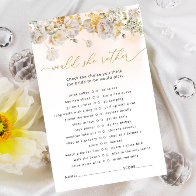 Blush Floral Bridal Shower Game (Creator Uploaded)