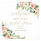 Blush Floral Bridal Shower Welcome Poster