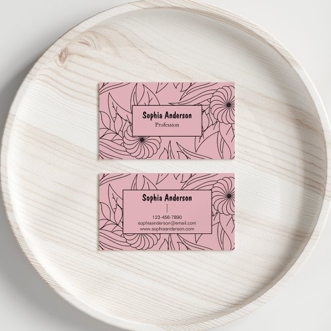 Blush Floral Business Card (Creator Uploaded)