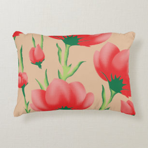 Blush Floral Cosy Throw Pillow