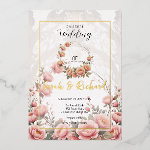 Blush Floral Garden Romantic Vintage Wedding