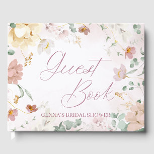 Blush Floral Guest Book