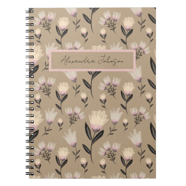Blush Floral Journal | Modern Botanical  (Front)