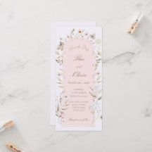 Blush Floral Mobile Wedding Invitation