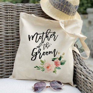 Blush floral mother of the groom tote bag