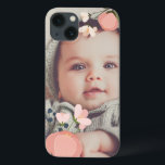 Blush Floral Overlay Photo iPhone 13 Case<br><div class="desc">Add a favourite photo to this chic and simple phone case accented with springy blush pink flowers at the corners.</div>