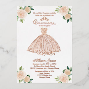 Blush Floral Quinceanera