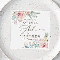 Blush Floral Succulent Wedding | Desert Botanical