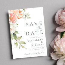 Blush Floral Watercolor Wedding