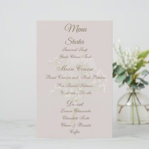 Blush Floral Wedding Details, Guest Information