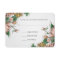 Blush Floral Wedding RSVP Response Card