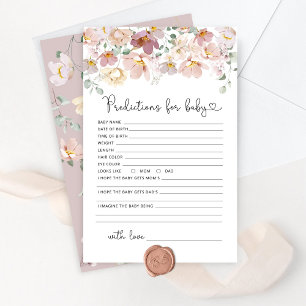 Blush floral wildflowers predictions for baby