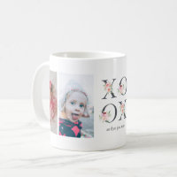 Blush Floral XOXO 4 Photo Collage