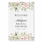 Blush Florals Bridal Shower Welcome Sign