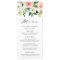 Blush Florals | Wedding Menu Card