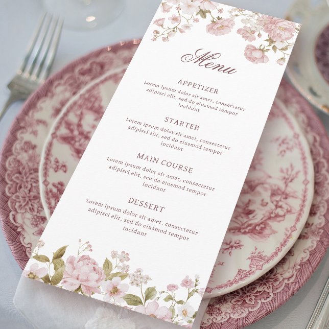 Blush Flowers Classic Menu (Creator Uploaded)