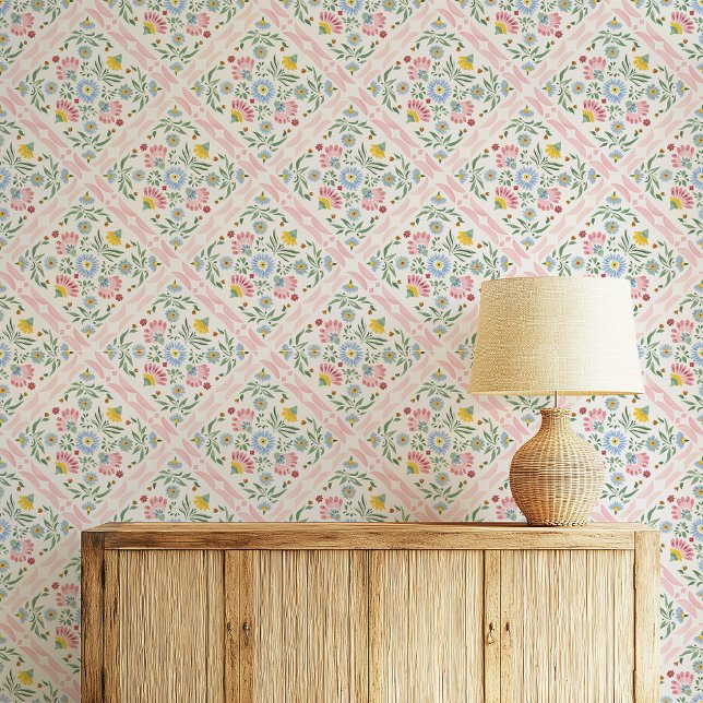 Blush Garden in Bloom Floral Wallpaper (Creator Uploaded)