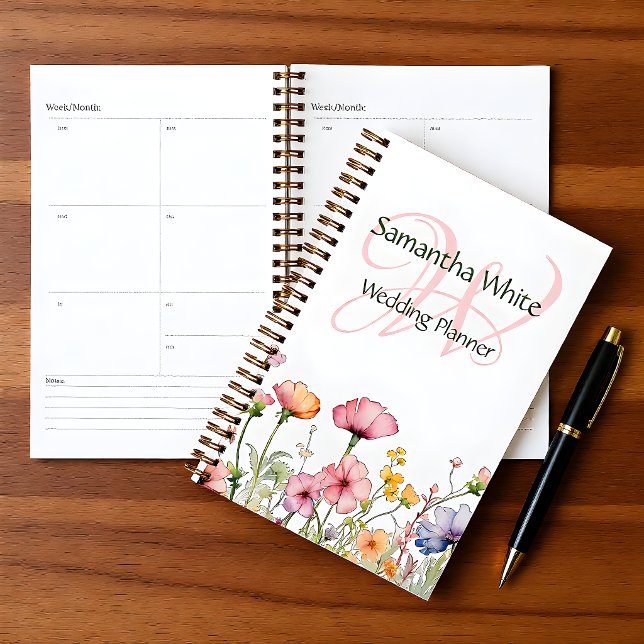 Blush Garden Watercolor Personalised Planner (Creator Uploaded)