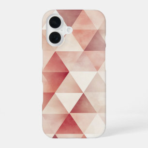 Blush Geometry Fade iPhone 16 Case