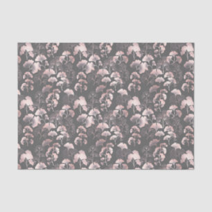 Blush Ginkgo Luxe – Gold Botanical on Black Tissue Paper