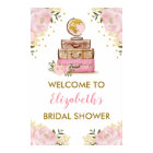 Blush Gold Floral Travel Adventure Bridal Shower