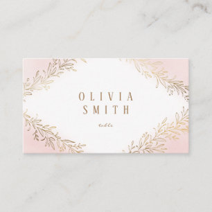 Blush gold gilded botanical elegant wedding place card