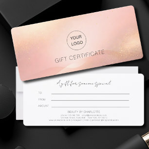 Blush Gold Glow Logo Salon Gift Certificate