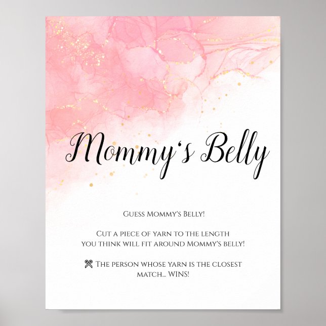 Blush Gold Guess Mummy's Belly Poster (Front)