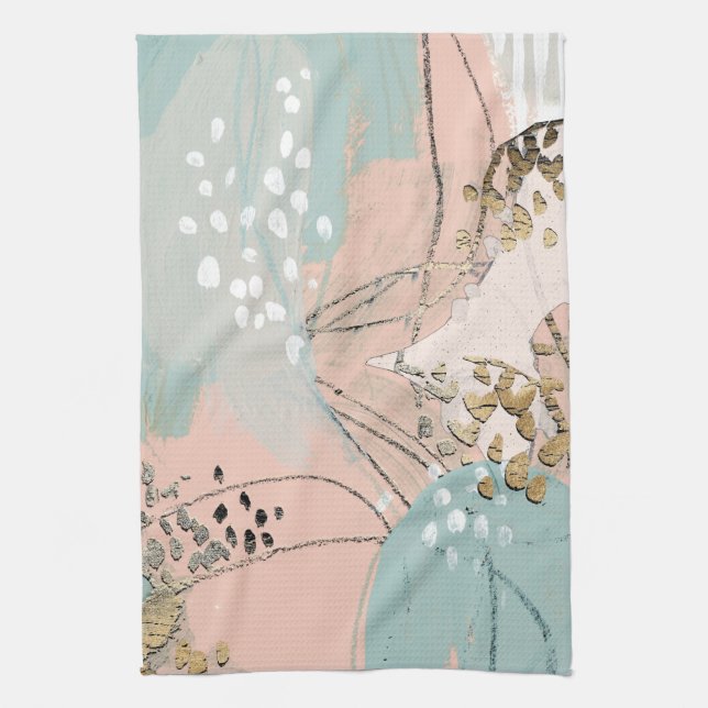 Blush & Gold I Tea Towel (Vertical)